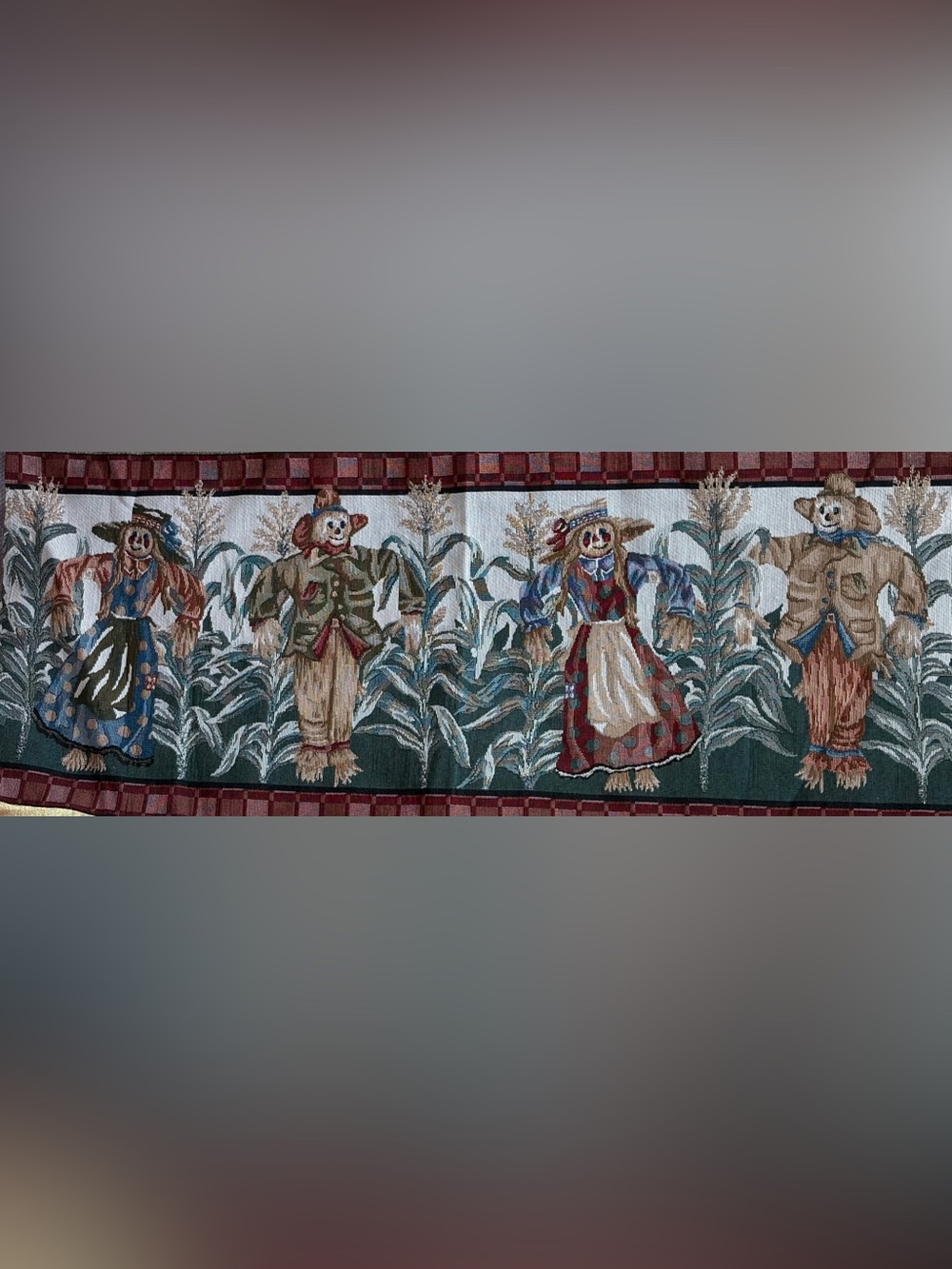 Vintage Scarecrow Tapestry Fabric